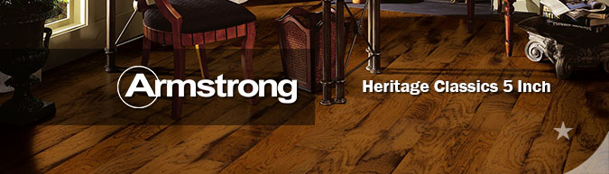 Armstrong Heritage Classics 5-Inch Engineered Hardwood flooring collection on sale at American Carpet Wholesale with huge savings!