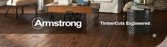 Armstrong TimberCuts Engineered hardwood collection flooring on sale at American Carpet Wholesale with huge savings!