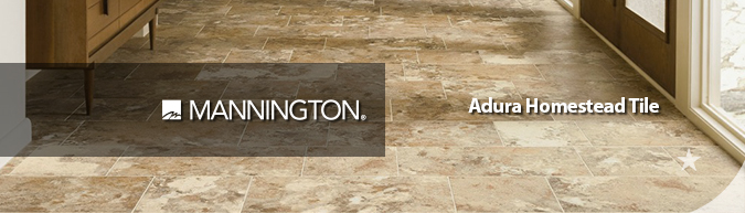 Mannington Adura homestead tile flooring on sale at American Carpet Wholesale with huge savings! Save 30 to 60%