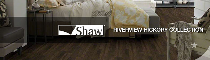 Shaw Riverview hickory collection laminate flooring on sale at American Carpet Wholesale with huge savings!