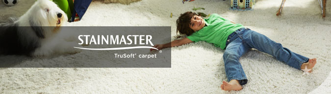 Stainmaster Trusoft collection stain resistant carpet at savings from 30 to 60%