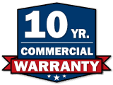 10 Year Commercial Warranty