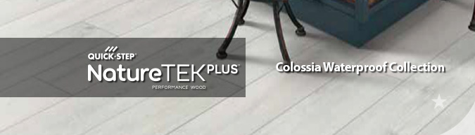 quick-step NatureTEK Plus Waterproof laminate flooring Colossia collection at ACWG