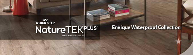 quick-step NatureTEK Plus Waterproof laminate flooring Envique collection at ACWG