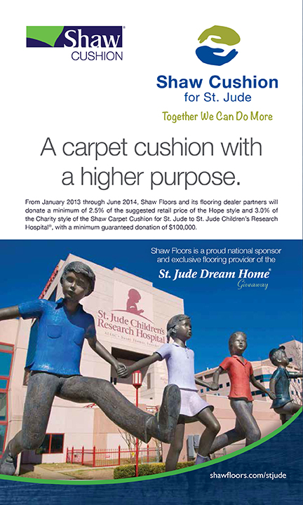 Flyer Image for Shaw Cushion St. Jude Charity Campaign