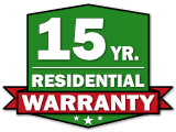15 Year Residential Warranty
