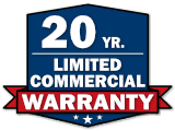 20 Year Limited Commercial Warranty