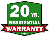 20 Year Residential Warranty