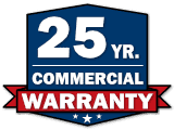 25 Year Commercial Warranty