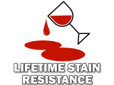 Lifetime Stain Resistance